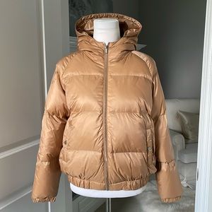 NWT Max&Moi Paris Boxy Didou Down Jacket Puffer in Pecan 36 FR XS - S